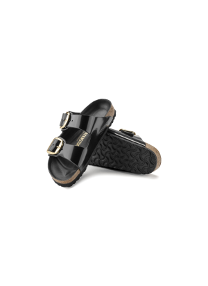 Arizona Big Buckle Natural Leather Sandals Birkenstock 1021476 Black