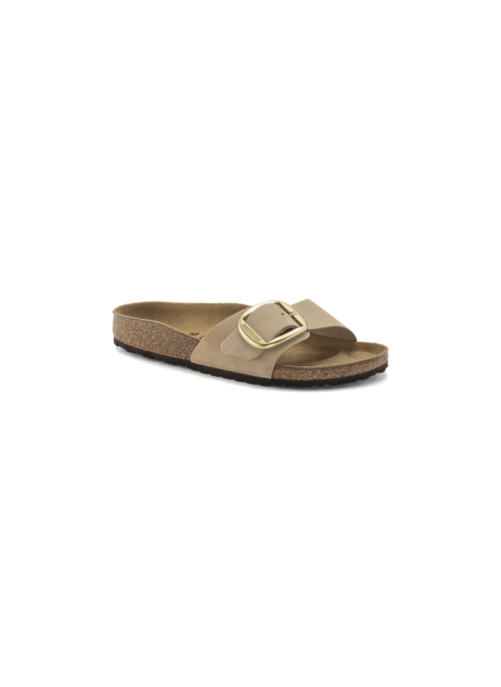 Sandálias Madrid Big Buckle Nubuk Leather Birkenstock 1024009 Sandcastle Sandálias Madrid Big Buckle Nubuk Leather Birkenstock 1024009 Sandcastle