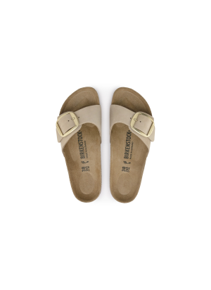 Madrid Big Buckle Nubuk Leather Sandals Birkenstock 1024009 Sandcastle