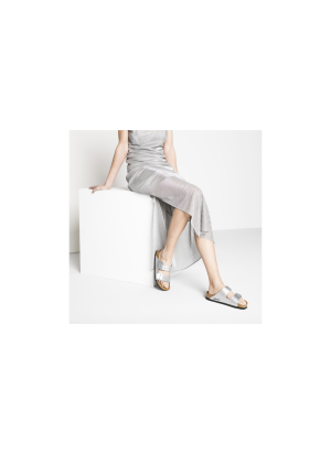 Arizona Birko-Flor Sandals Birkenstock 1012283 Silver