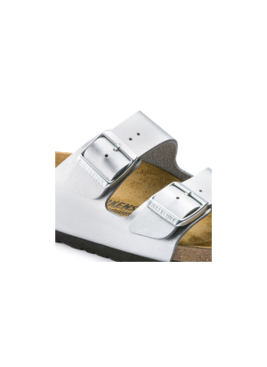 Arizona Birko-Flor Sandals Birkenstock 1012283 Silver