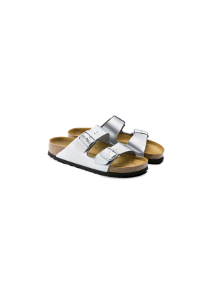 Arizona Birko-Flor Sandals Birkenstock 1012283 Silver