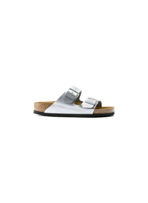 Arizona Birko-Flor Sandals Birkenstock 1012283 Silver