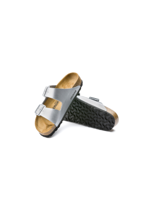 Arizona Birko-Flor Sandals Birkenstock 1012283 Silver