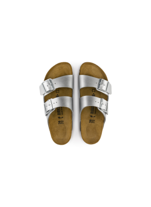 Arizona Birko-Flor Sandals Birkenstock 1012283 Silver
