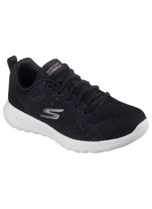 Ténis Go Walk Joy Violet Skechers 124640-BKRG Preto/Rosa Dourado