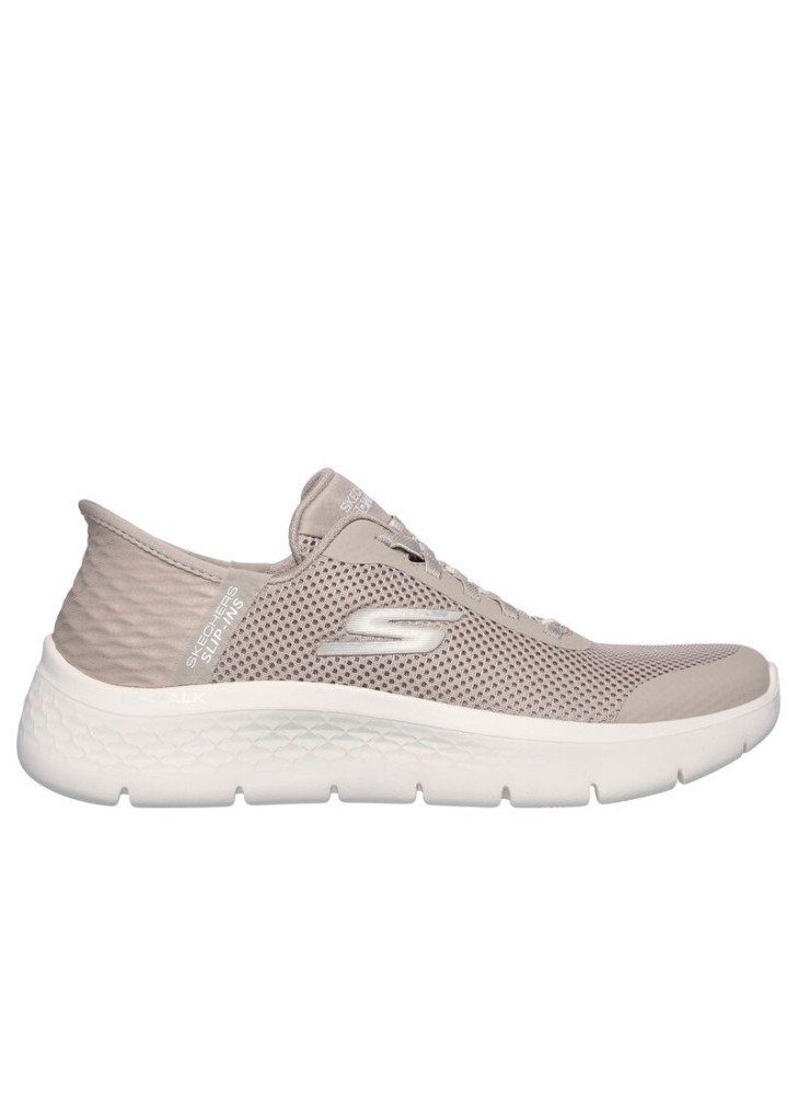 Go Walk Flex Grand Entry Sneakers Skechers 124836-TPE Taupe Go Walk Flex Grand Entry Sneakers Skechers 124836-TPE Taupe