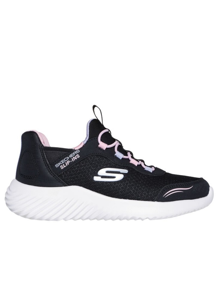 Ténis Bounder Simple Cute Skechers 303585L-BLK Preto Ténis Bounder Simple Cute Skechers 303585L-BLK Preto