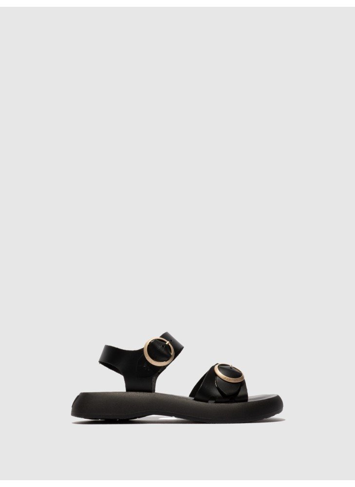 Sandália BUNK604FLY Fly London P144604006 Preto