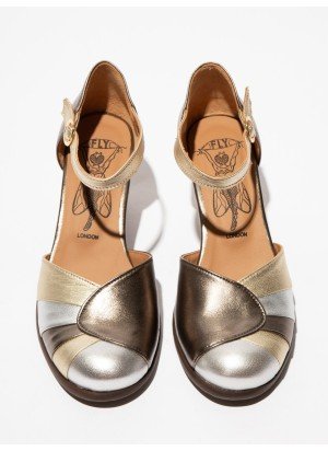 BESH087FLY Sandals Fly London P145087000 Graphite/Silver/Gold