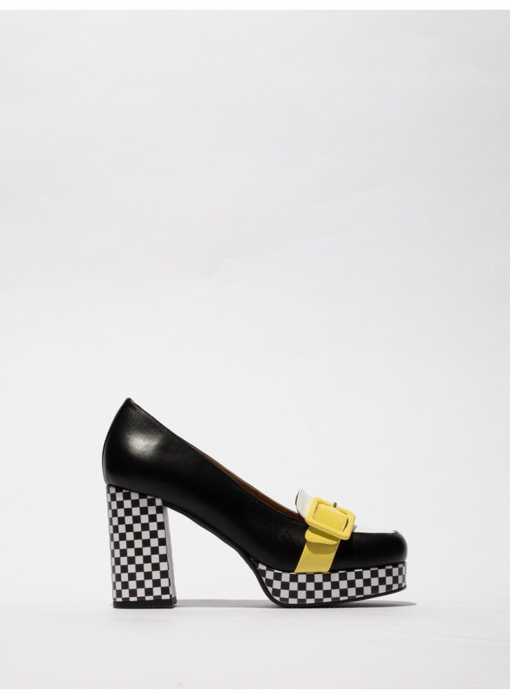 ELLO242FLY Shoe Fly London P145242001 Black/White/Lemon