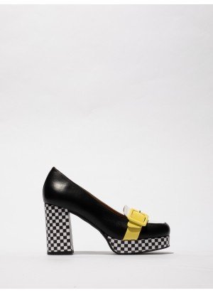 ELLO242FLY Shoe Fly London P145242001 Black/White/Lemon