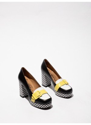 ELLO242FLY Shoe Fly London P145242001 Black/White/Lemon
