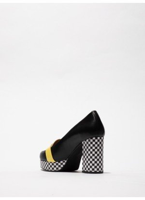 ELLO242FLY Shoe Fly London P145242001 Black/White/Lemon
