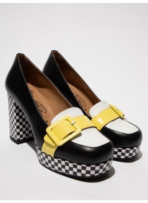 ELLO242FLY Shoe Fly London P145242001 Black/White/Lemon