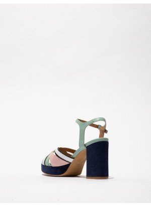 EZUI240FLY Sandals Fly London P145240001 Spearmint/Pale Pink/Black/White