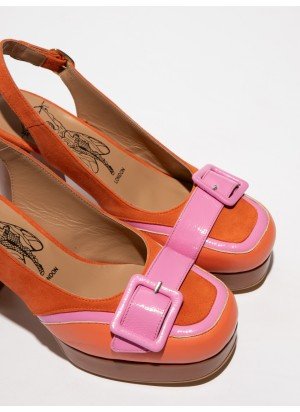 EVAH243FLY Shoes Fly London P145243001 Orange/Pink
