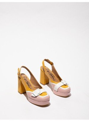 Sapato EVAH243FLYY Fly London P145243002 Rosa Pálido/Branco/Amarelo