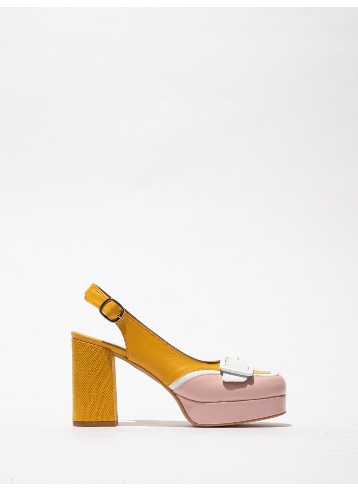 Sapato EVAH243FLYY Fly London P145243002 Rosa Pálido/Branco/Amarelo