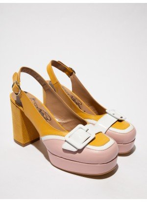 Sapato EVAH243FLYY Fly London P145243002 Rosa Pálido/Branco/Amarelo