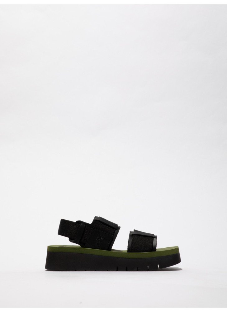 SORU277FLY Sandals Fly London P145277000 Black/Black/Army Green