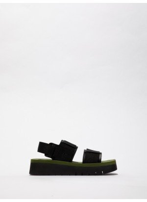 SORU277FLY Sandals Fly London P145277000 Black/Black/Army Green