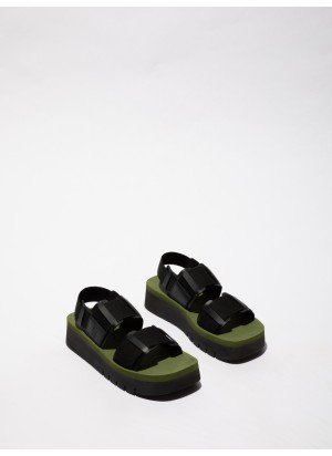 SORU277FLY Sandals Fly London P145277000 Black/Black/Army Green