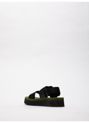 SORU277FLY Sandals Fly London P145277000 Black/Black/Army Green