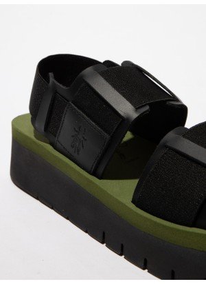 SORU277FLY Sandals Fly London P145277000 Black/Black/Army Green