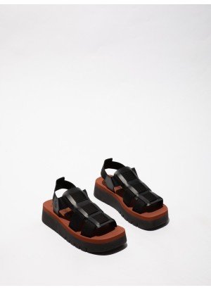 SAMB245FLY Sandals Fly London P145245000 Black/Black/Brick