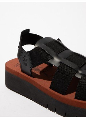 SAMB245FLY Sandals Fly London P145245000 Black/Black/Brick
