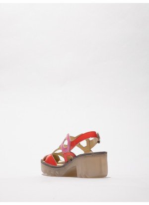 Sandália TRUL582FLY Fly London P501582001 Scarlet/Rosa