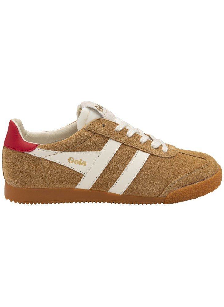 Ténis Elan Gola CLB538-TW Caramelo/Branco/Vermelho Ténis Elan Gola CLB538-TW Caramelo/Branco/Vermelho
