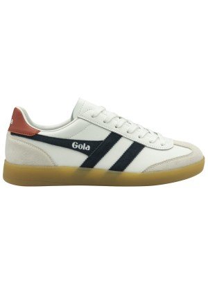 Viper Leather Sneaker Gola CMB744-WU White/Navy/Rust/Gum