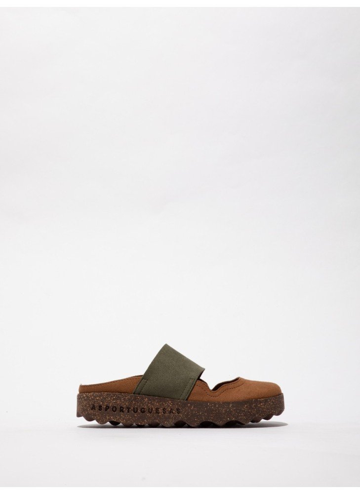 Cana Sandal As Portuguesas P018176010 Cognac/Dk Green Cana Sandal As Portuguesas P018176010 Cognac/Dk Green