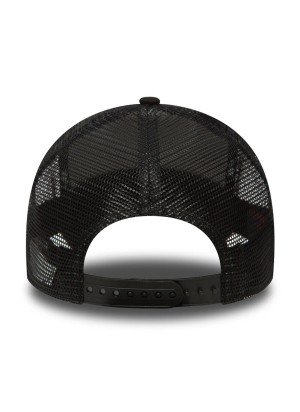 New York Yankees Clean Black On Black A-Frame Trucker Cap New Era 11579474 Black