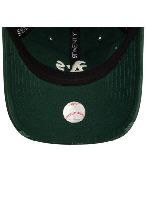 Oakland Athletics Distressed 9TWENTY Adjustable Cap New Era 60595227 Dark Green