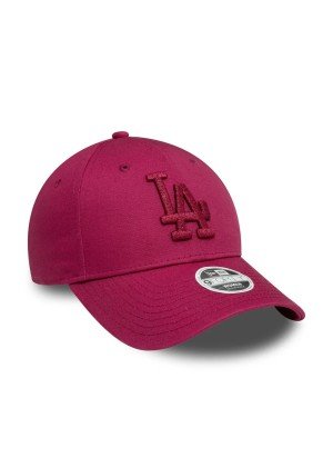 LA Dodgers Womens Metallic 9FORTY Adjustable Cap New Era 60595493 Dark Red