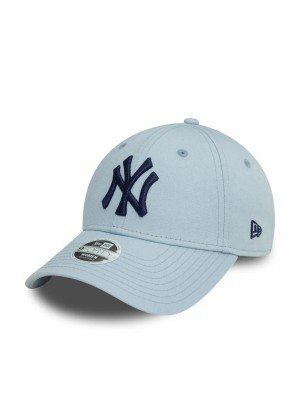 New York Yankees Womens Metallic 9FORTY Adjustable Cap New Era 60595488 Pastel Blue