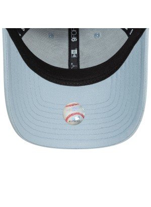 New York Yankees Womens Metallic 9FORTY Adjustable Cap New Era 60595488 Pastel Blue