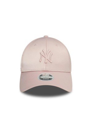 New York Yankees Womens Satin 9FORTY Adjustable Cap New Era 60595369 Pastel Pink