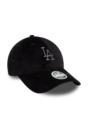LA Dodgers Womens Diamante 9FORTY Adjustable Cap New Era 60595351 Black