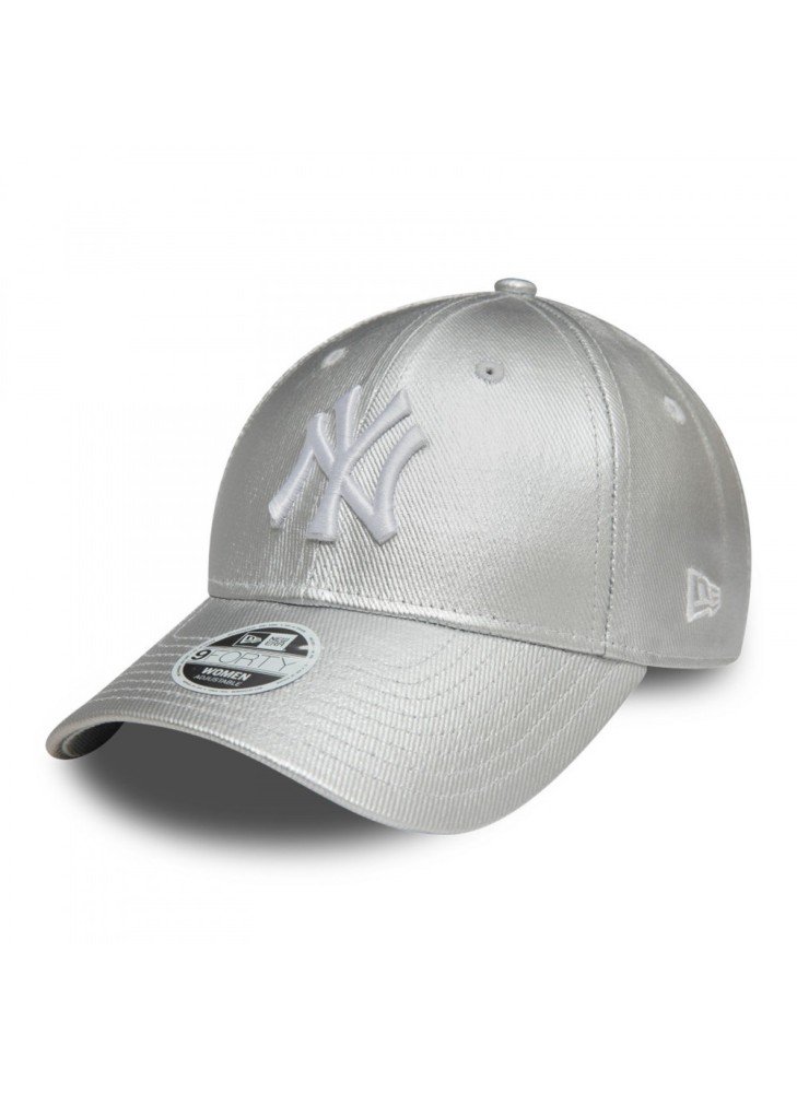 New York Yankees Womens Met Denim 9FORTY Adjustable Cap New Era 60595374 Silver New York Yankees Womens Met Denim 9FORTY Adjustable Cap New Era 60595374 Silver