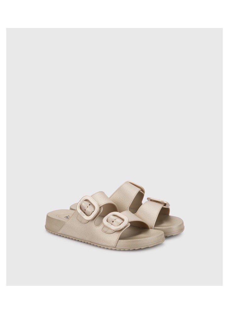 Habana Metal Platino Slippers Igor S10345-388 Gold