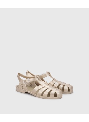Biarritz Metal Platino Sandal Igor S10346-388 Gold