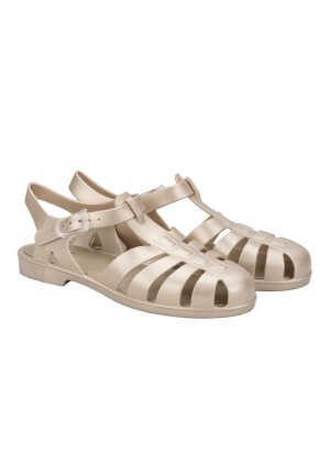 Biarritz Metal Platino Sandal Igor S10346-388 Gold