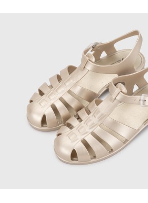 Biarritz Metal Platino Sandal Igor S10346-388 Gold