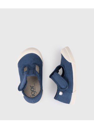 Sapato Lona Pepito Marino Igor S10332-003 Azul