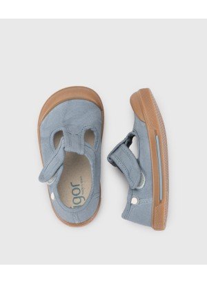 Canvas Pepito Caramelo Oceano Shoes Igor S10350-225 Blue