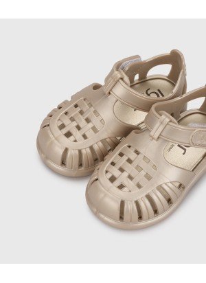 Tobby Metal Platino Sandal Igor S10342-388 Gold